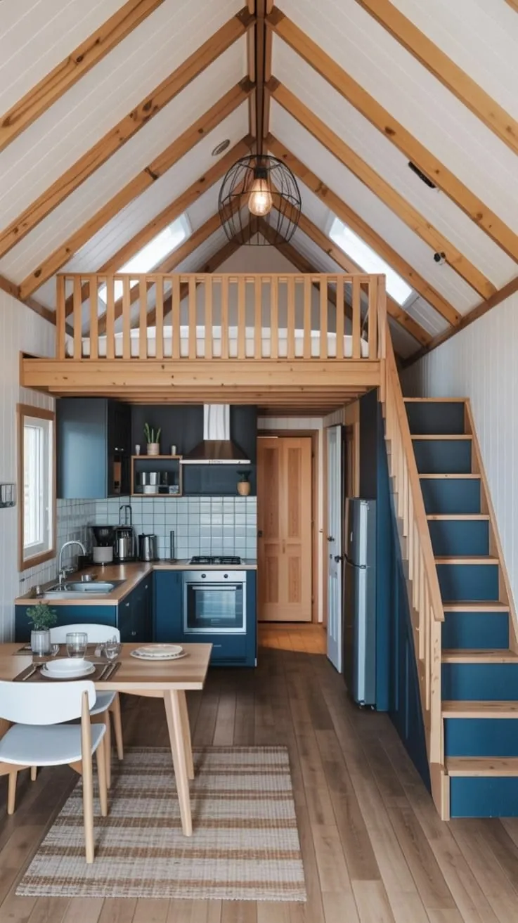 Ideje za notranje oblikovanje Tiny House: Kako učinkovito izkoristiti majhne prostore